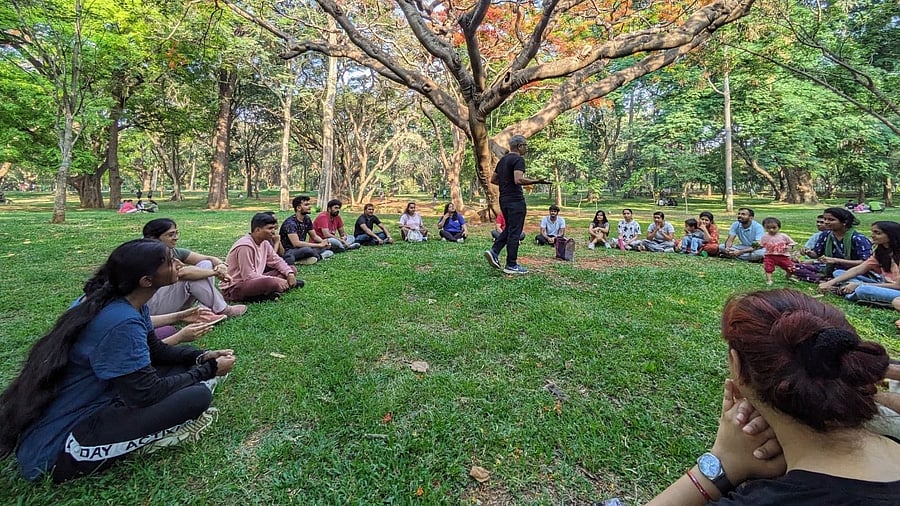 Participants at a recent meetup of ‘Kim bho weekends’.