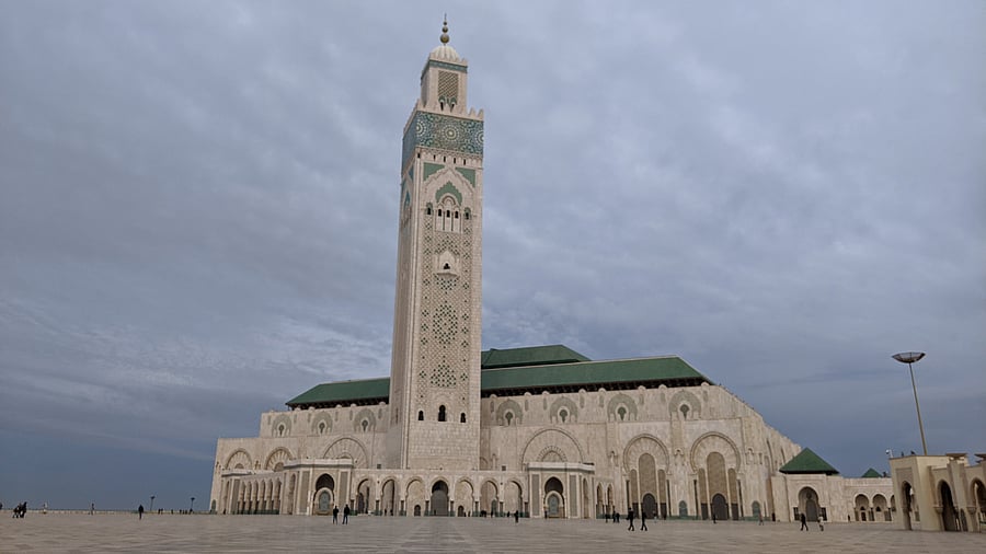 <div class="paragraphs"><p>The Hassan II Mosque in Casablanca, Morocco, is the second-largest functioning mosque in Africa and the 14th largest in the world. </p></div>