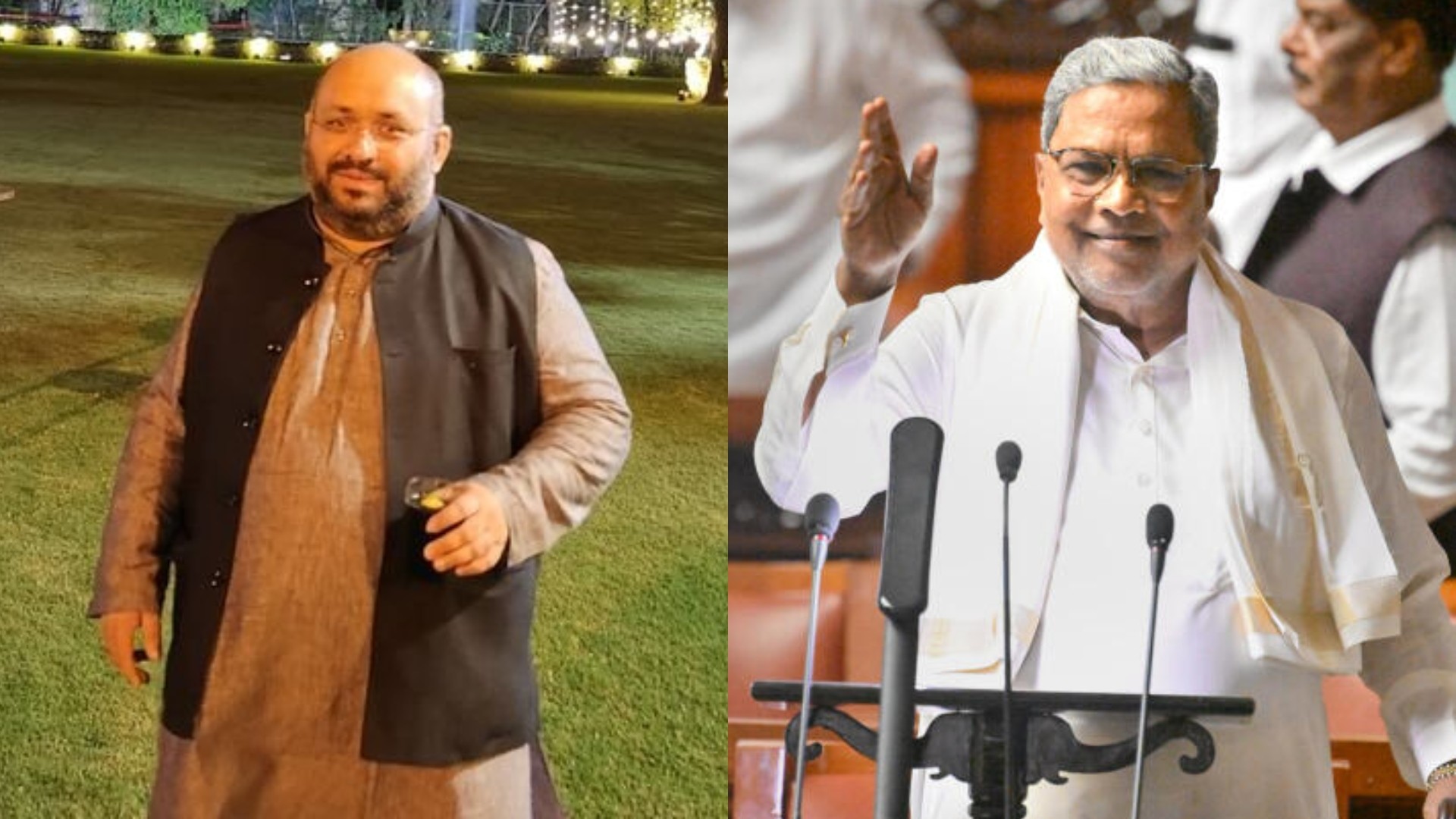 <div class="paragraphs"><p>BJP Goa spokesperson Giriraj Pai Vernekar and Karnataka CM Siddaramaiah.</p></div>