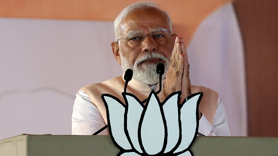 <div class="paragraphs"><p> Prime Minister Narendra Modi speaks during an election campaign rally in Meerut.</p></div>