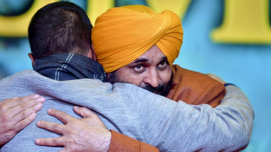 <div class="paragraphs"><p>Arvind Kejriwal and Bhagwant Mann.</p></div>