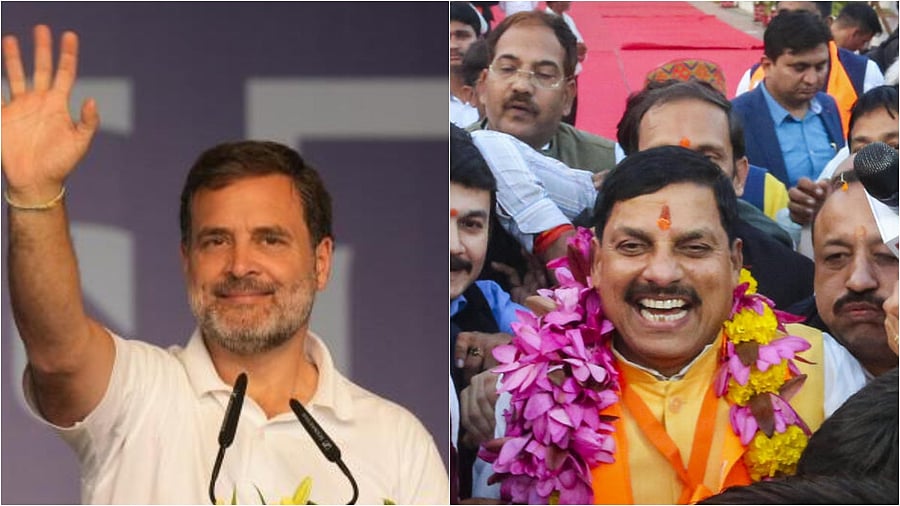 <div class="paragraphs"><p>Rahul Gandhi and Mohan Yadav.</p></div>