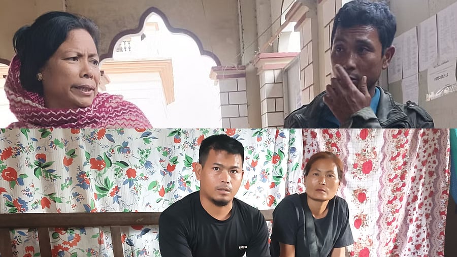 <div class="paragraphs"><p>Top -&nbsp;Chingtham Ibomcha and Biren Chandam in Imphal. </p><p>Bottom -&nbsp;Kuki displaced persons in Moreh, Manipur.</p></div>