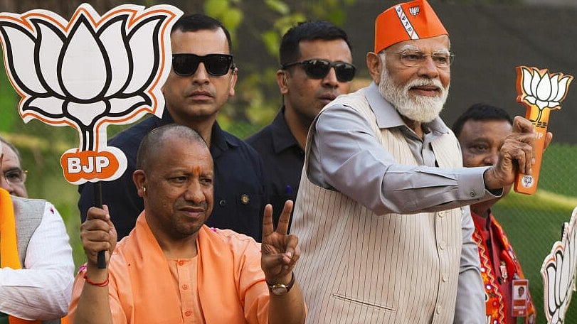 <div class="paragraphs"><p>Prime Minister Narendra Modi and Uttar Pradesh Chief Minister Yogi Adityanath.</p></div>