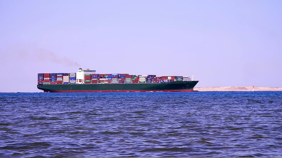 <div class="paragraphs"><p>Representative image showing a large cargo ship sailing on Red Sea.</p></div>