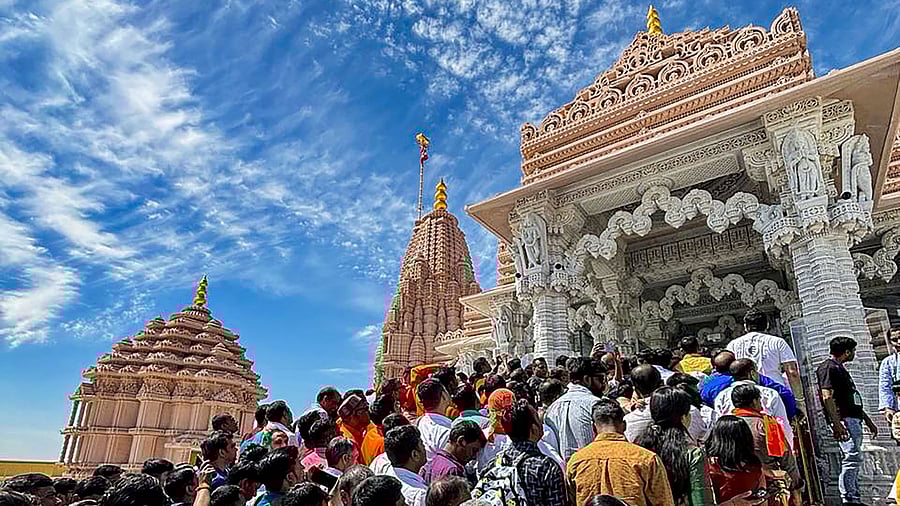 <div class="paragraphs"><p>Devotees visit the UAE's first BAPS Hindu temple after it was thrown open for the public, in Abu Dhabi.</p></div>