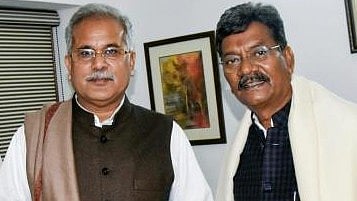 <div class="paragraphs"><p>Senior leaders of Congress party's Chhattisgarh unit, Bhupesh Baghel and Charan Das Mahant.</p></div>