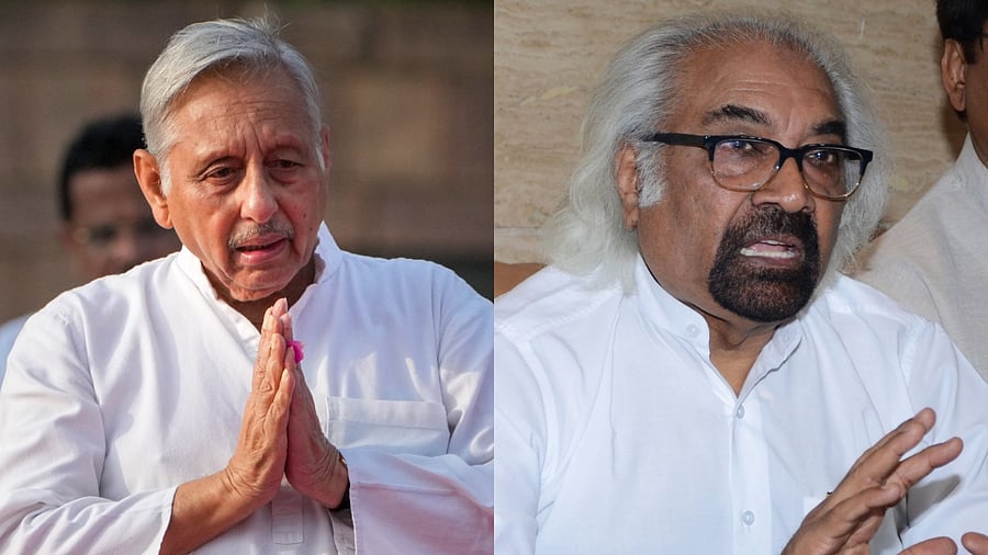 <div class="paragraphs"><p>Congress leaders Mani Shankar Aiyar and Sam Pitroda.</p></div>