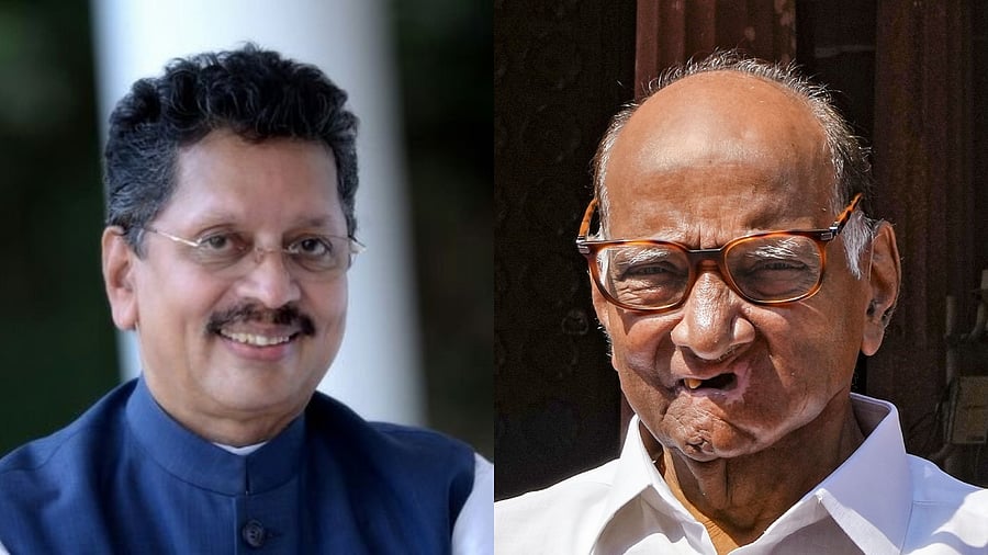 <div class="paragraphs"><p>( From Left)Deepak Kesarkar;&nbsp;Sharad Pawar</p></div>