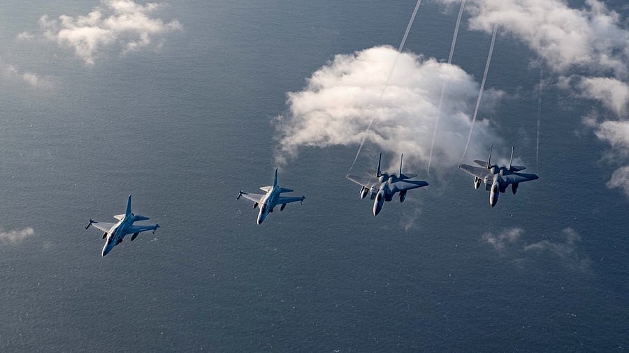 <div class="paragraphs"><p>The maritime activity will happen days before a trilateral summit between the leaders of the four nations.</p></div>