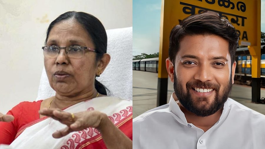 <div class="paragraphs"><p>(L-R)&nbsp;K K Shailaja and Shafi Parambil</p></div>