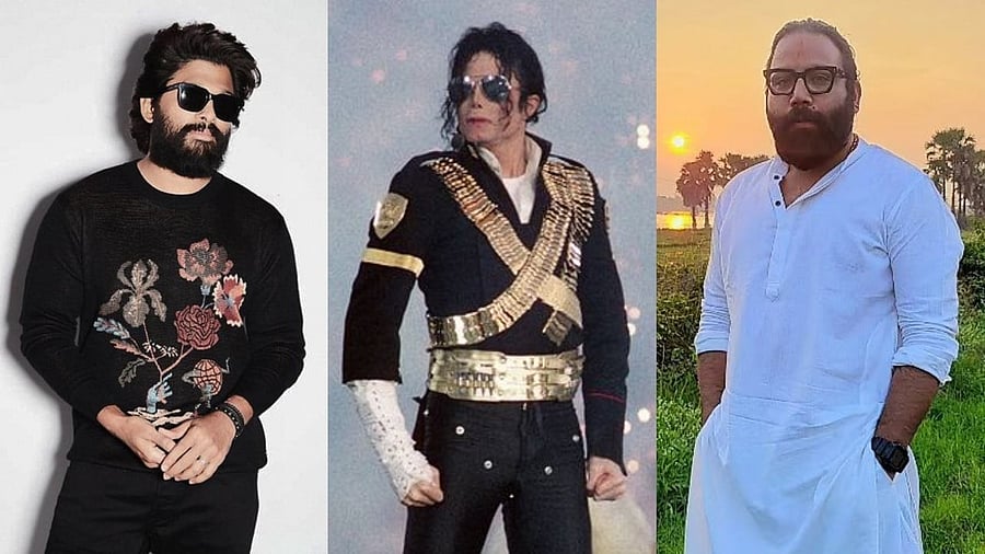 <div class="paragraphs"><p>A collage of Allu Arjun, Michael Jackson and Sandeep Reddy Vanga.</p></div>