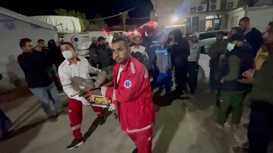 <div class="paragraphs"><p>The body of a World Central Kitchen worker, who, according to the Hamas-run Gaza government media office, is among the WCK employees, including foreigners, killed in an Israeli airstrike on Gaza, on April 1, 2024.</p></div>