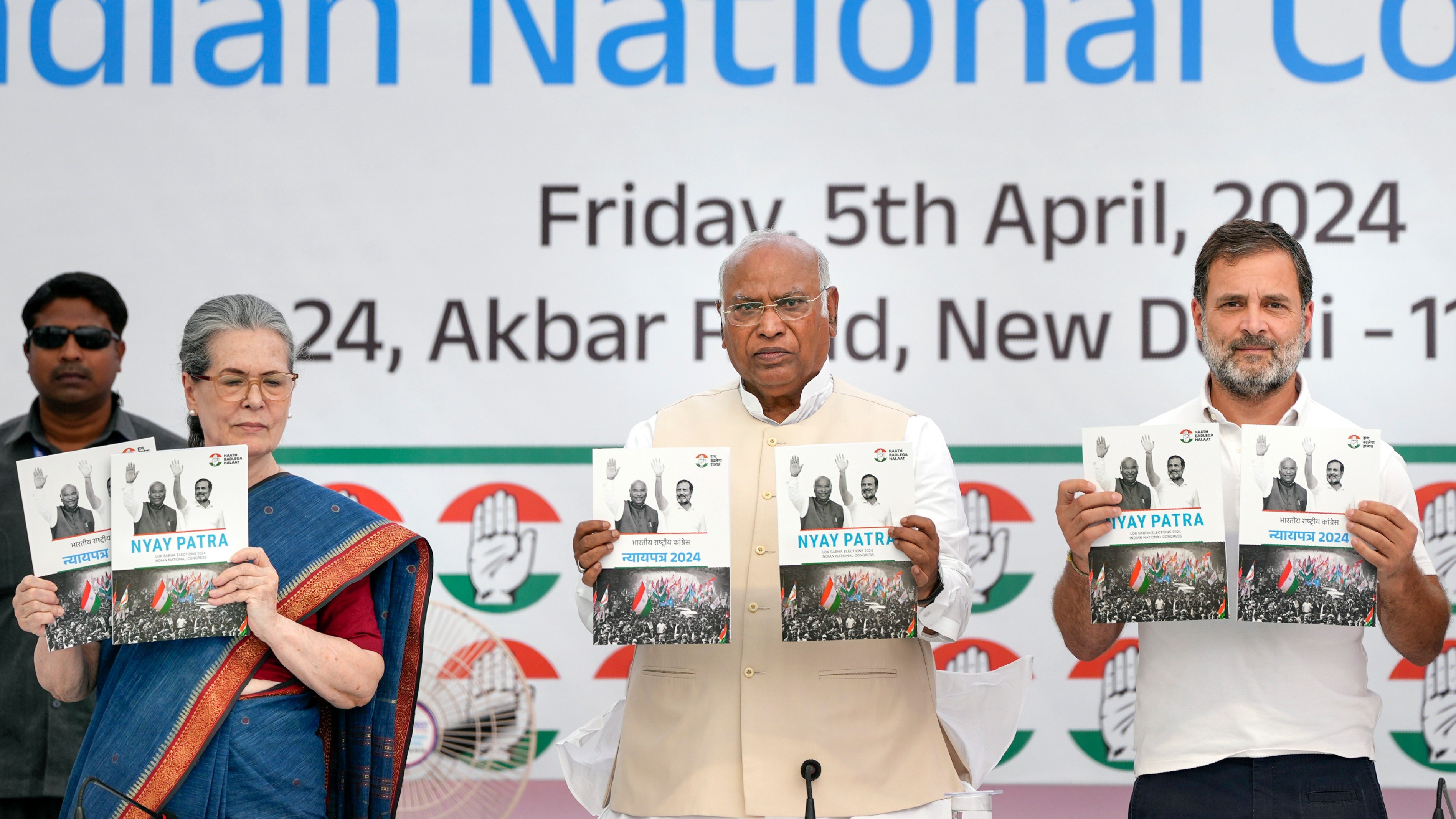 Lok Sabha polls 2024: Congress releases election manifesto