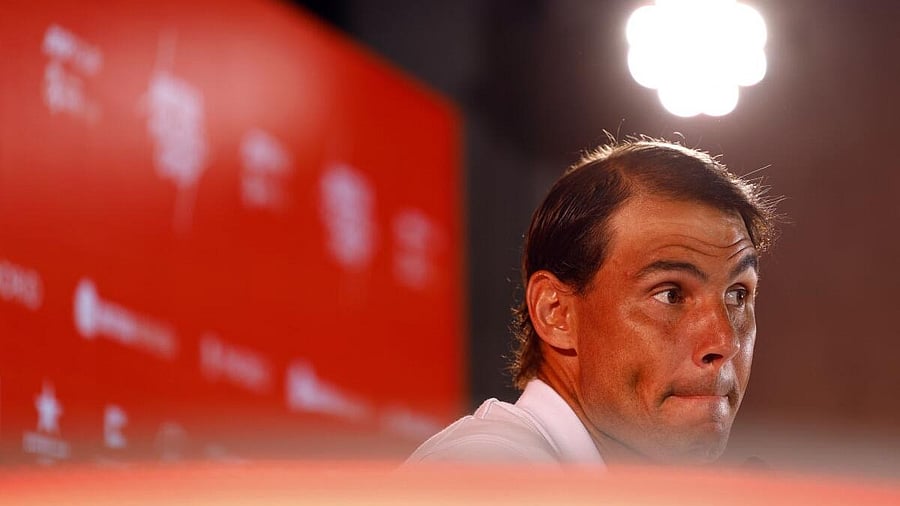 <div class="paragraphs"><p>Rafael Nadal during a press conference.</p></div>