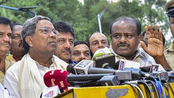 <div class="paragraphs"><p>Karnataka CM Siddaramaiah, Deputy CM D K Shivakumar and former Karnataka CM H D Kumaraswamy.</p></div>