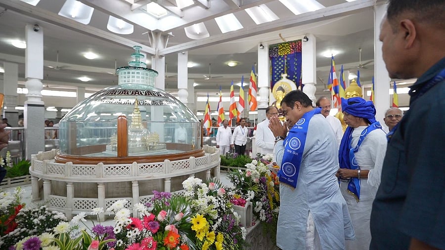 <div class="paragraphs"><p>Nitin Gadkari at Deekshabhoomi in Nagpur.</p></div>