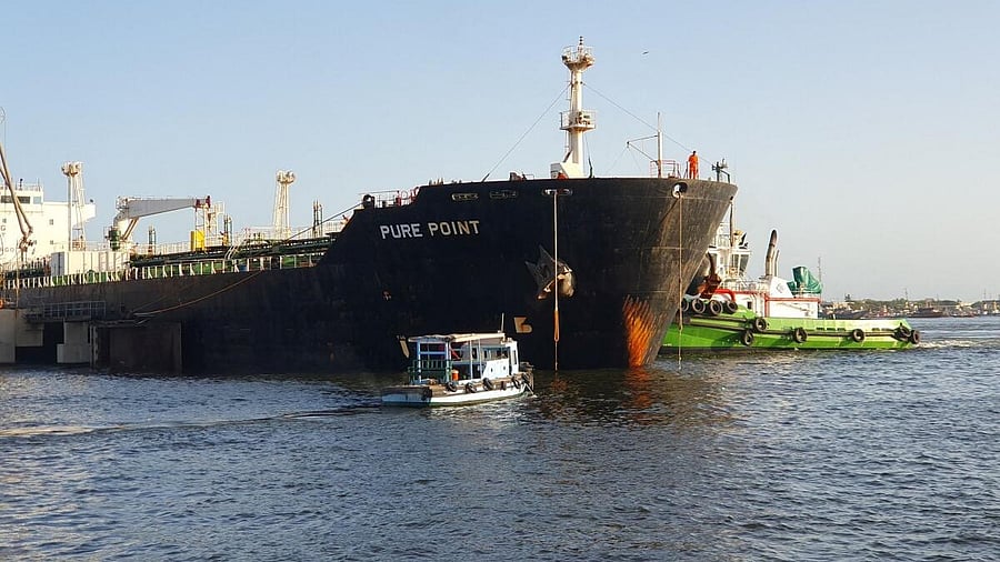 <div class="paragraphs"><p>A file image of a Russian oil cargo Pure Point, carrying crude oil.</p></div>