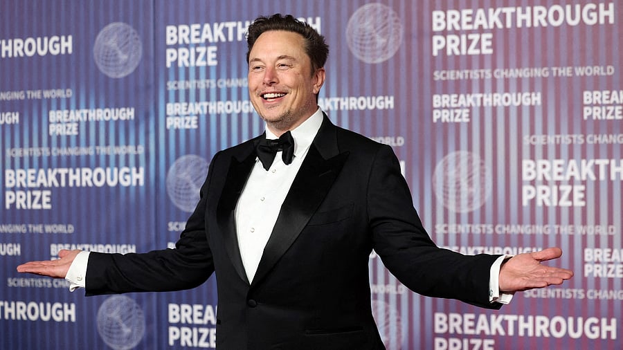 Elon Musk attends the Breakthrough Prize awards in Los Angeles, California, U.S., April 13, 2024. REUTERS/Mario Anzuoni