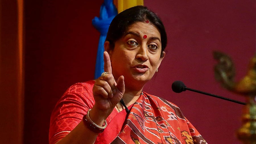 <div class="paragraphs"><p>Union Minister Smriti Irani </p></div>