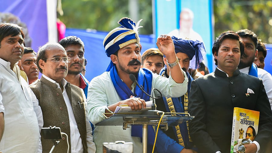 <div class="paragraphs"><p>File photo of&nbsp;Azad Samaj Party founder Chandrashekhar Azad</p></div>