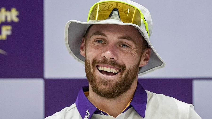 <div class="paragraphs"><p>Kolkata Knight Riders cricketer Phil Salt during a press conference, at Royal Calcutta Golf Club, in Kolkata.</p></div>