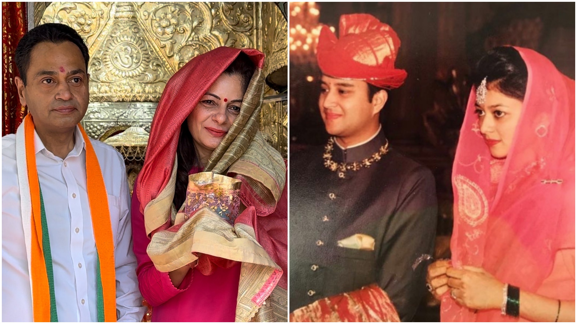 <div class="paragraphs"><p>Nakul Nath with Priya Nath and Jyotiraditya Scindia with Priyadarshini Raje Scindia.</p></div>