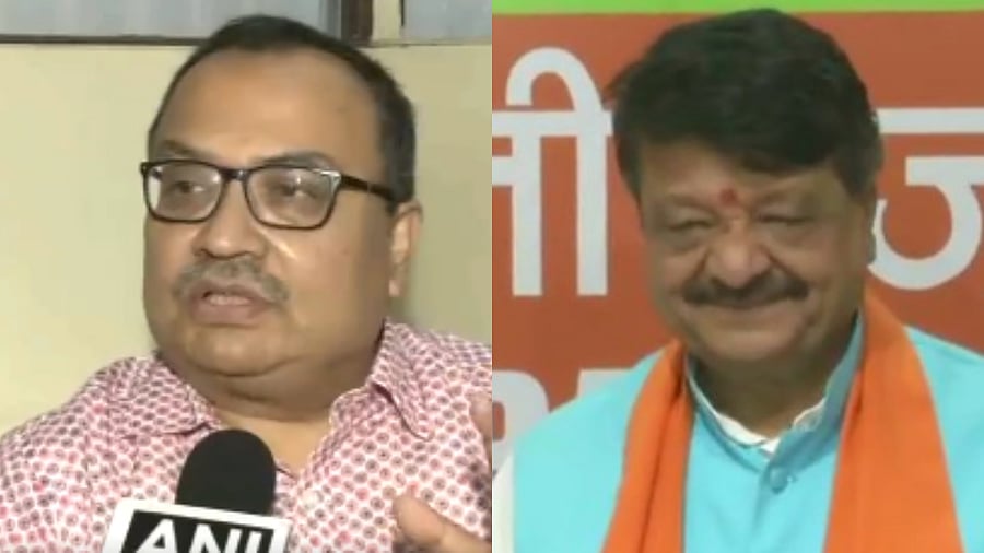<div class="paragraphs"><p>TMC leader Kunal Ghosh (L) and BJP leader Nimai Das (R).</p></div>