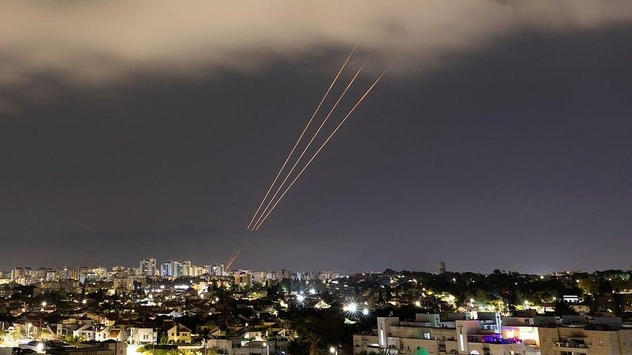 <div class="paragraphs"><p>An anti-missile system operates after Iran launched drones and missiles towards Israel, as seen from Ashkelon, Israel April 14, 2024.</p></div>