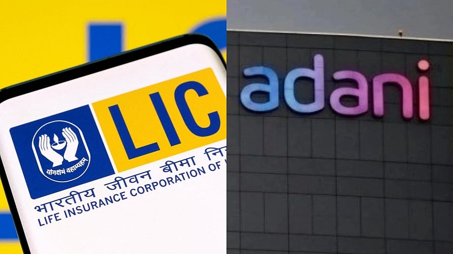 <div class="paragraphs"><p>Logos of LIC and Adani.</p></div>