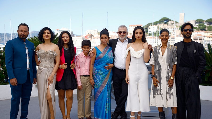 <div class="paragraphs"><p>Director Konstantin Bojanov, cast members Omara Shetty, Tanmay Dhanania, Anasuya Sengupta, Mihir, Rohit Kokate, Kiran Bhivagade, Auroshikha Dey and Mita Vashisht pose during a photocall for the film "The Shameless".</p></div>