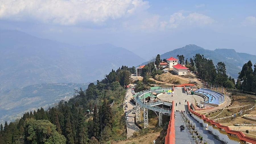 <div class="paragraphs"><p>A view from the steps of the monastery in Pelling. </p></div>