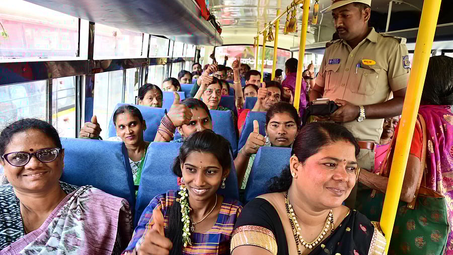 <div class="paragraphs"><p>The 'Shakti' scheme ensures free travel for women </p></div>