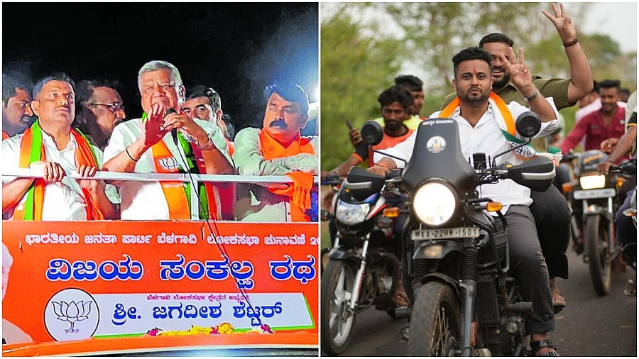 <div class="paragraphs"><p>Jagadish Shettar(L) and&nbsp;Mrinal R Hebbalkar.</p></div>