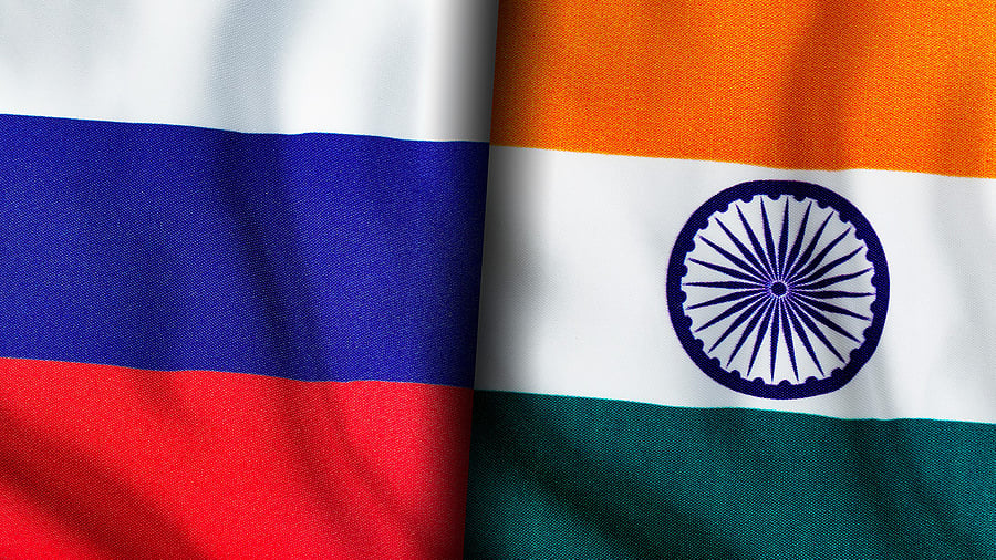 <div class="paragraphs"><p>The Russian and Indian flags</p></div>