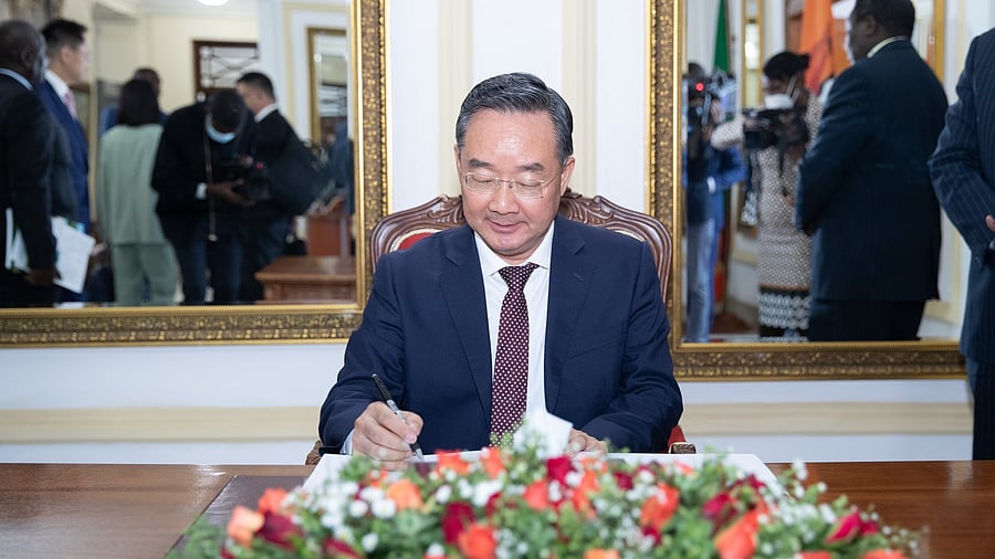 <div class="paragraphs"><p>China's agriculture minister Tang Renjian.</p></div>