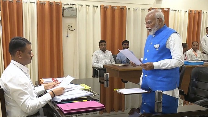 <div class="paragraphs"><p>PM Narendra Modi during the nomination filing</p></div>