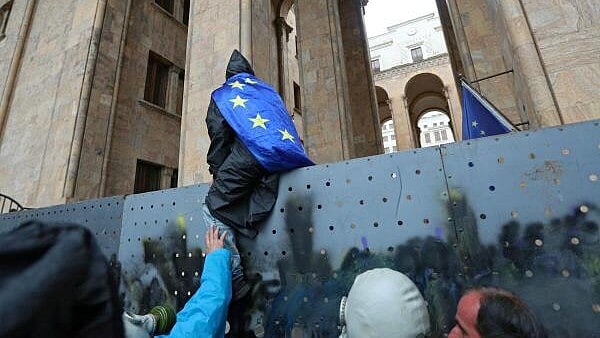 <div class="paragraphs"><p>Protest against a bill on 'foreign agents' in Tbilisi.</p></div>