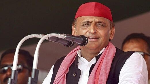 <div class="paragraphs"><p>Samajwadi Party Chief Akhilesh Yadav addresses during a public meeting for Lok Sabha elections.</p></div>