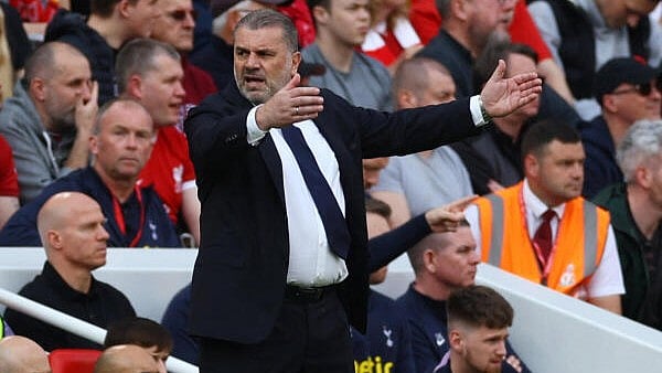 <div class="paragraphs"><p>Tottenham manager&nbsp;Ange Postecoglou reacts during the match against Liverpool</p></div>