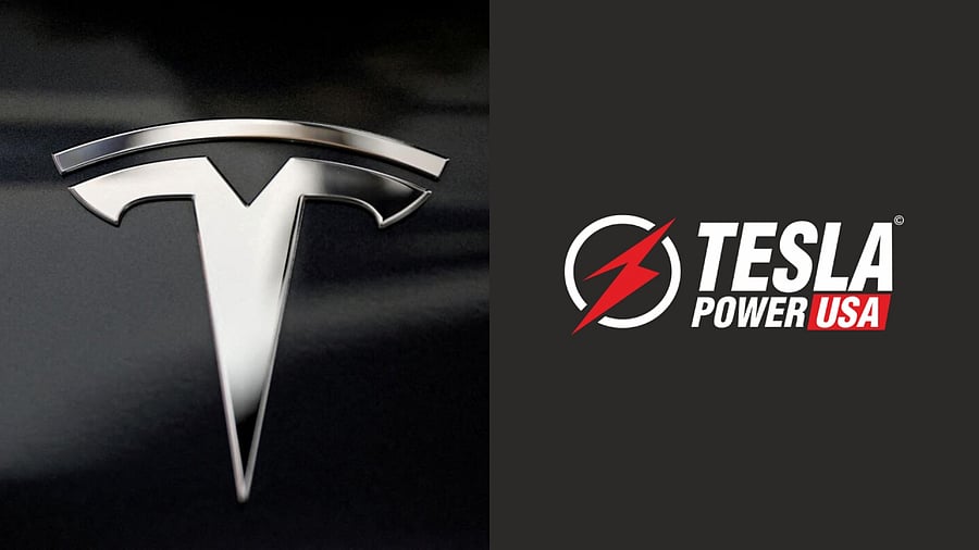 <div class="paragraphs"><p>The logo of Tesla (L) and Tesla Power. </p></div>