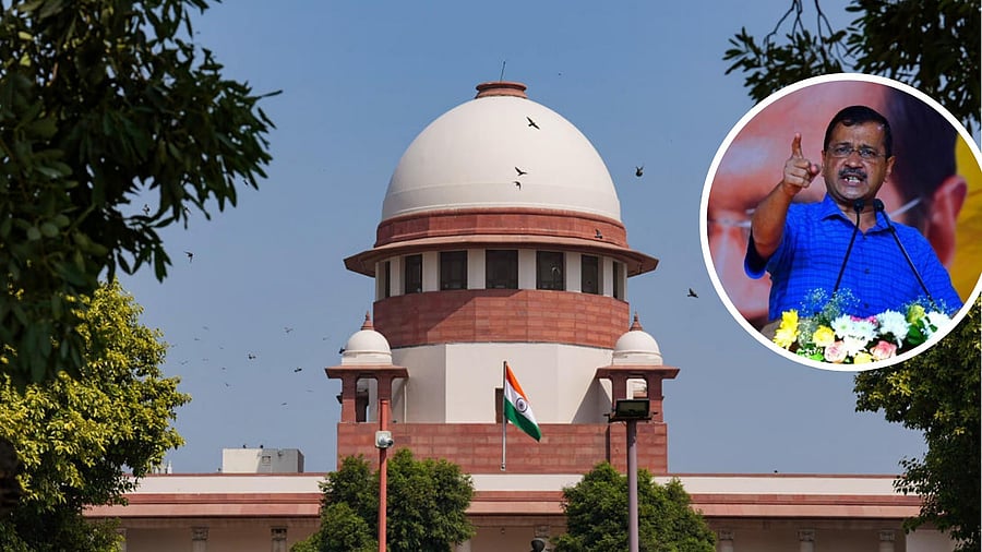 <div class="paragraphs"><p>Supreme Court of India can be seen in this collage along with Delhi CM Arvind Kejriwal.</p></div>