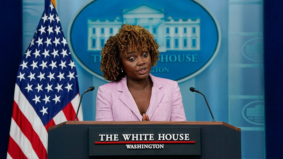 <div class="paragraphs"><p>White House Press Secretary Karine Jean-Pierre </p></div>