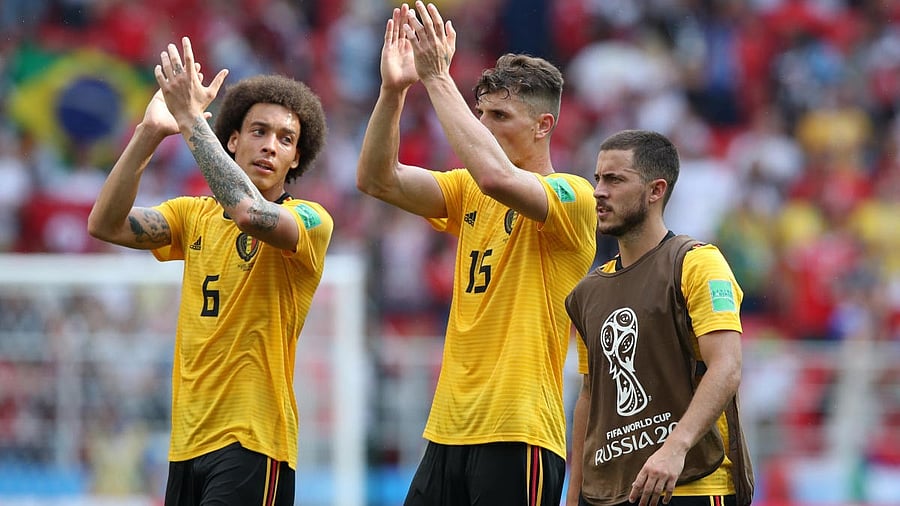 <div class="paragraphs"><p>Axel Witsel (left) is back in the Belgium squad. </p></div>