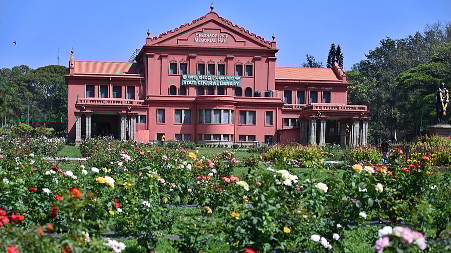 <div class="paragraphs"><p>A view of State Central Library at Cubbon Park on a Sunday,</p></div>