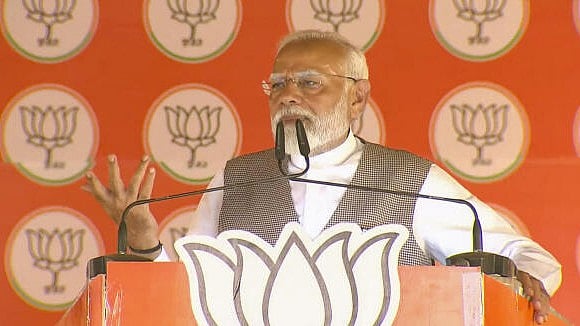 <div class="paragraphs"><p>Prime Minister Narendra Modi addresses a public meeting for the Lok Sabha elections, in Sonipat district, Saturday, May 18, 2024.</p></div>