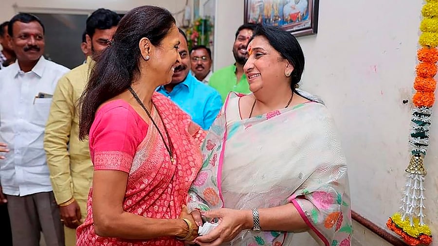 <div class="paragraphs"><p>Supriya Sule and  Sunetra Pawar.</p></div>