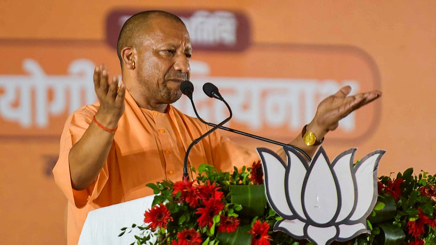 <div class="paragraphs"><p>Uttar Pradesh Chief Minister and BJP leader Yogi Adityanath during a rally for Lok Sabha elections.</p></div>