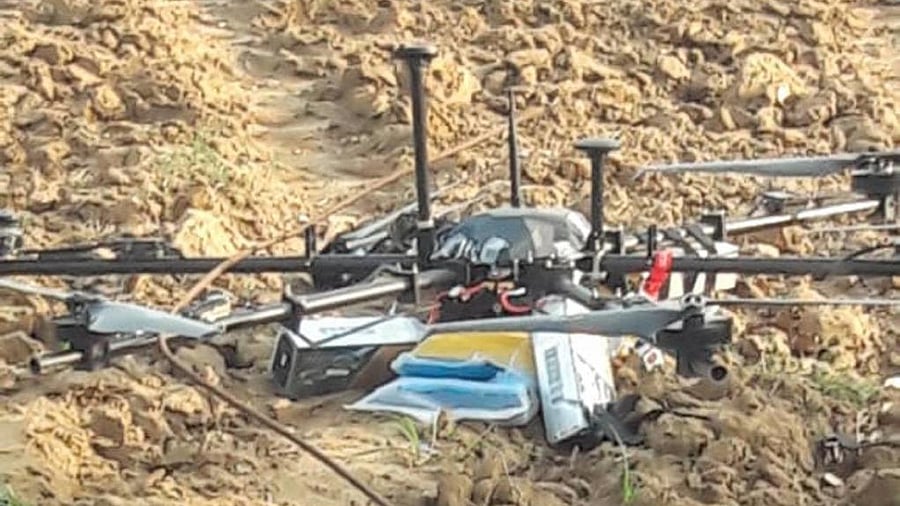 <div class="paragraphs"><p>Representative image of a drone along the India-Pakistan international border.</p></div>