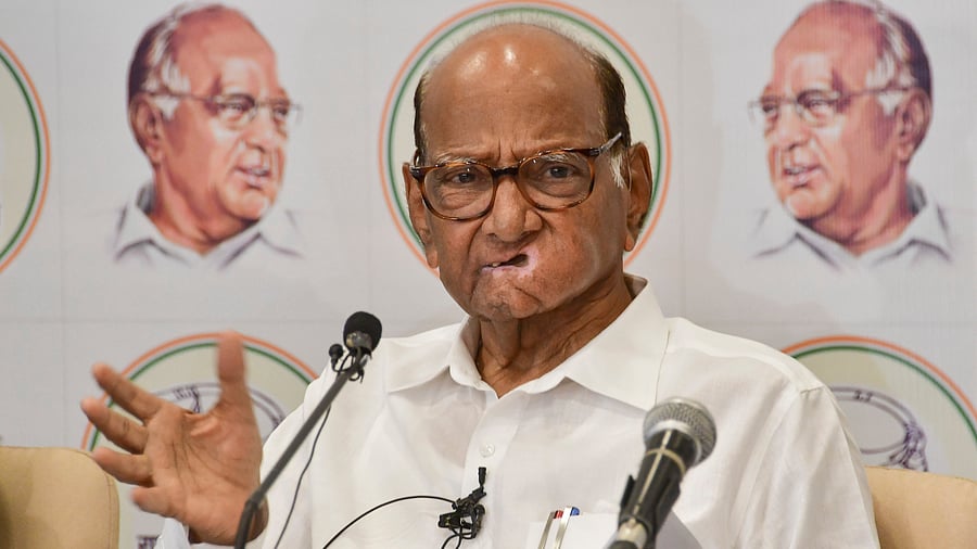 <div class="paragraphs"><p>NCP (Sharad) Chief Sharad Pawar addresses the media, in Mumbai on Friday, May 24, 2024. </p></div>